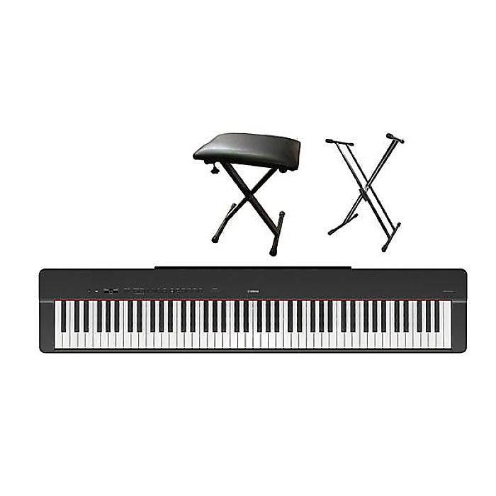 YAMAHA ( ヤマハ ) ／ P-225B 電子ピアノ X型スタンド+椅子セット の