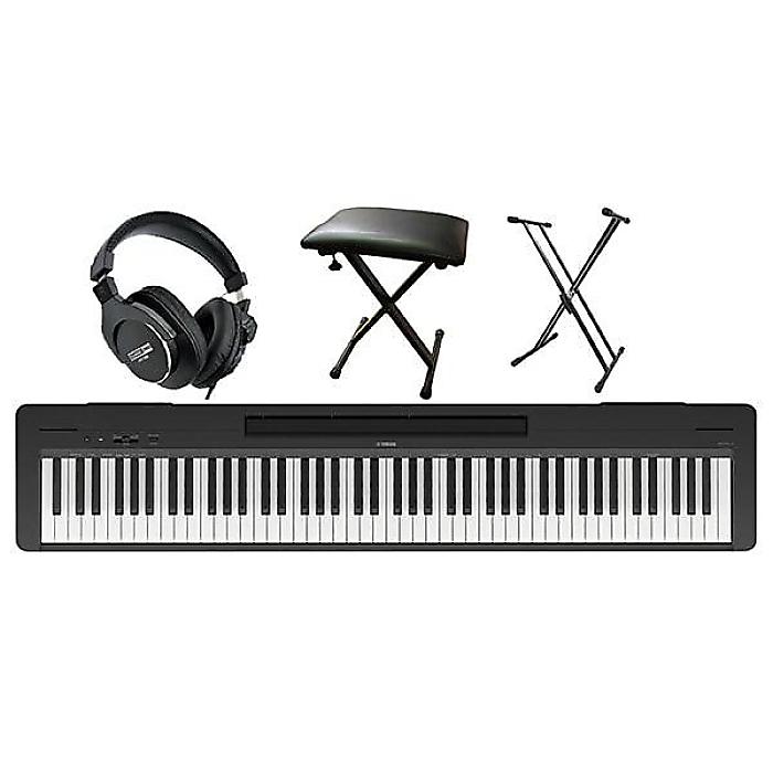 YAMAHA ( ヤマハ ) / P-145B 電子ピアノ X型スタンド+椅子+ヘッドホンセット