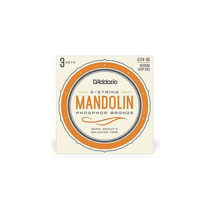 DADDARIO ( ダダリオ ) / EJ74-3D 3Pack Mandolin Phosphor Bronze Medium 11-40