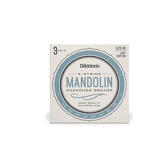 DADDARIO ( ダダリオ ) / EJ73-3D 3Pack Mandolin Phosphor Bronze Light 10-38