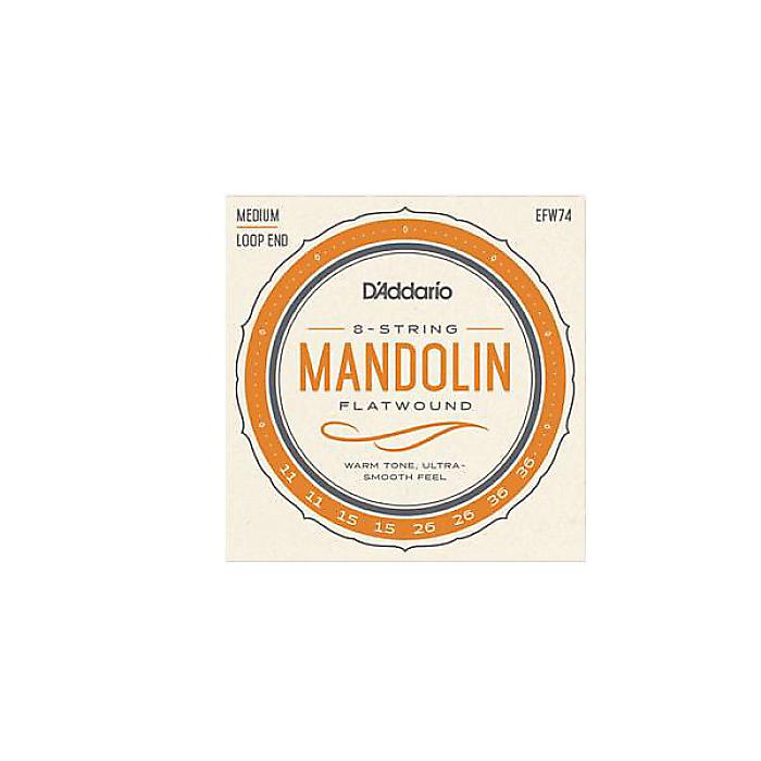 DADDARIO ( ダダリオ ) / EFW74 Mandolin Flat Wound, Medium, 11-36 マンドリン弦