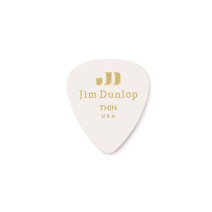 JIM DUNLOP ( ジムダンロップ ) / Genuine Celluloid Classics White Thin