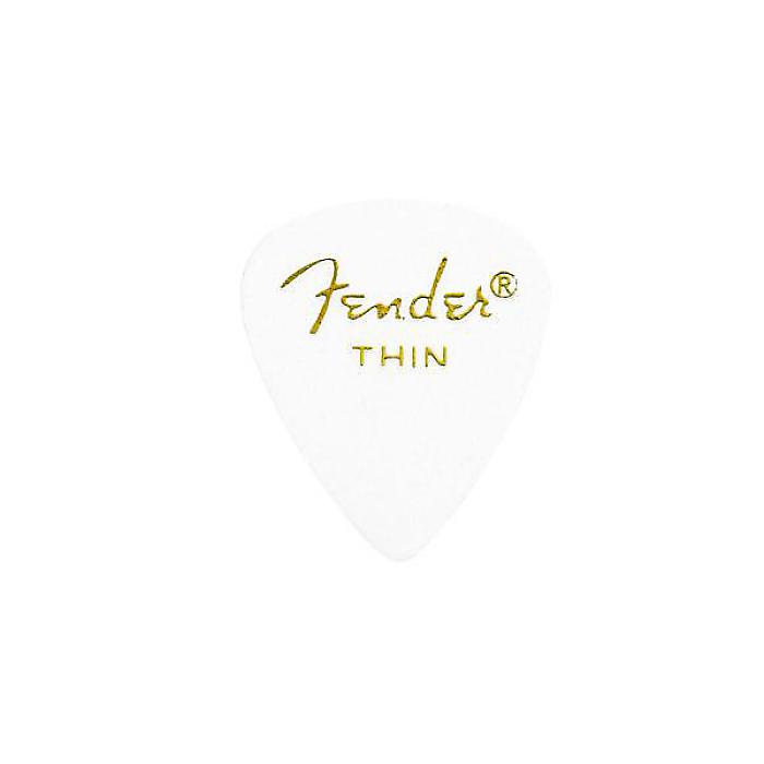 FENDER ( フェンダー ) / Classic Celluloid 351 Shape Pick Thin White