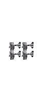 ALLPARTS ( ������ѡ��� )  / TK-7947-010 4-in-line Import Bass Keys- set of 4 pcs