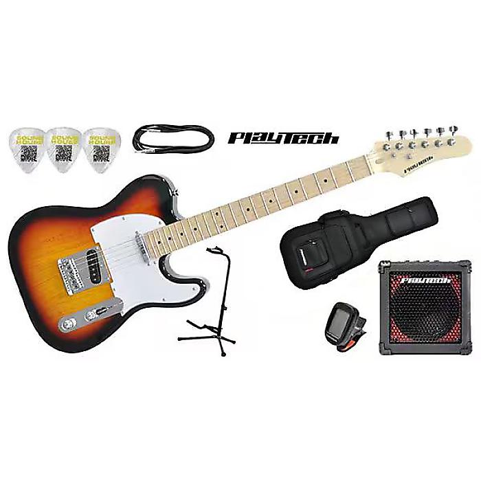 PLAYTECH ( プレイテック ) / TL250ギター入門セットMaple Sunburst