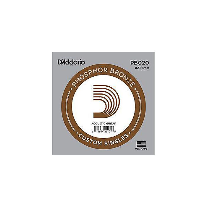 DADDARIO ( ダダリオ ) / PB020 Single Phosphor Bronze Wound 020
