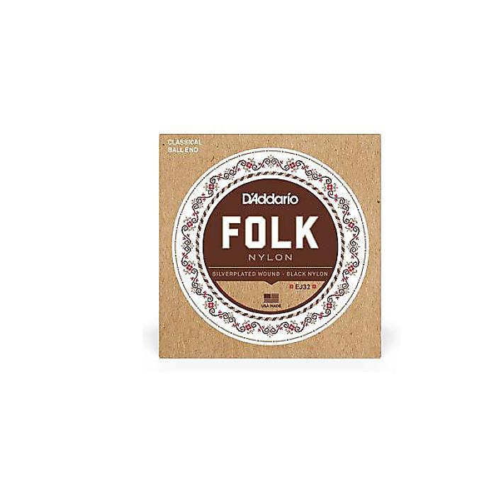 DADDARIO ( ダダリオ ) / EJ32 Folk Nylon - Silver Wound/Black Nylon Trebles