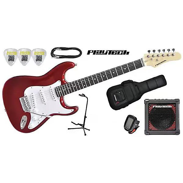 PLAYTECH ( プレイテック ) / ST250 ギター入門セット Metallic Red