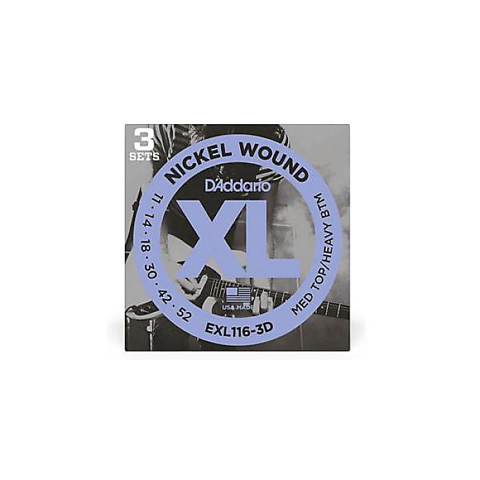 DADDARIO ( ダダリオ ) / EXL116-3D 3Pack XL Nickel Wound Medium Top/Heavy Bottom