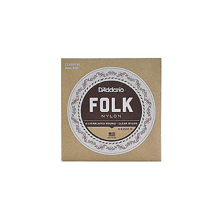 DADDARIO ( ダダリオ ) / EJ32C Folk Nylon - Silver Wound/Clear Trebles