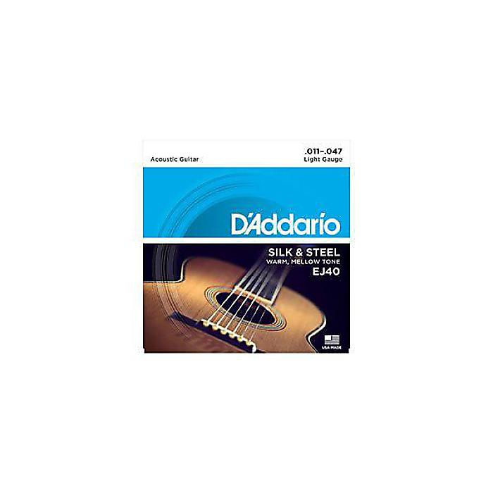 DADDARIO ( ダダリオ ) / EJ40 Silk & Steel Folk Guitar Silverplated Wound,11-47