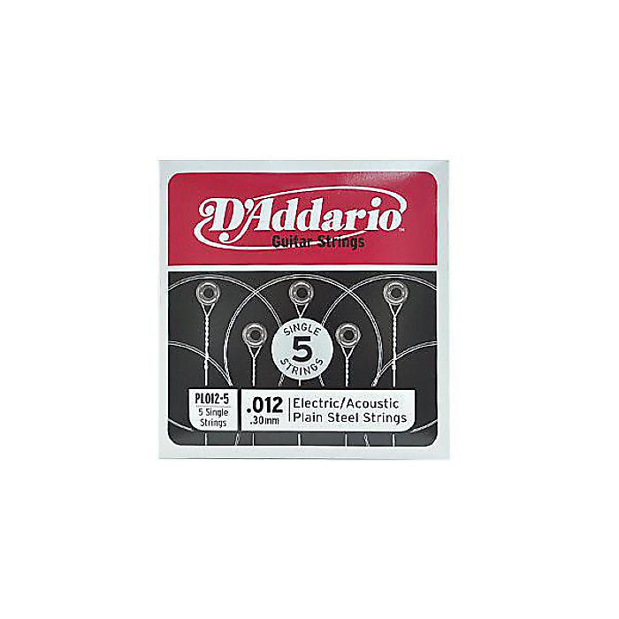 DADDARIO ( ダダリオ ) / PL012-5 Single 5-Pack Single Plain Steel 012
