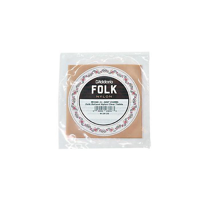 DADDARIO ( ダダリオ ) / BEC040 Single Classical/Folk Guitar Clear Nylon 040 Ball End