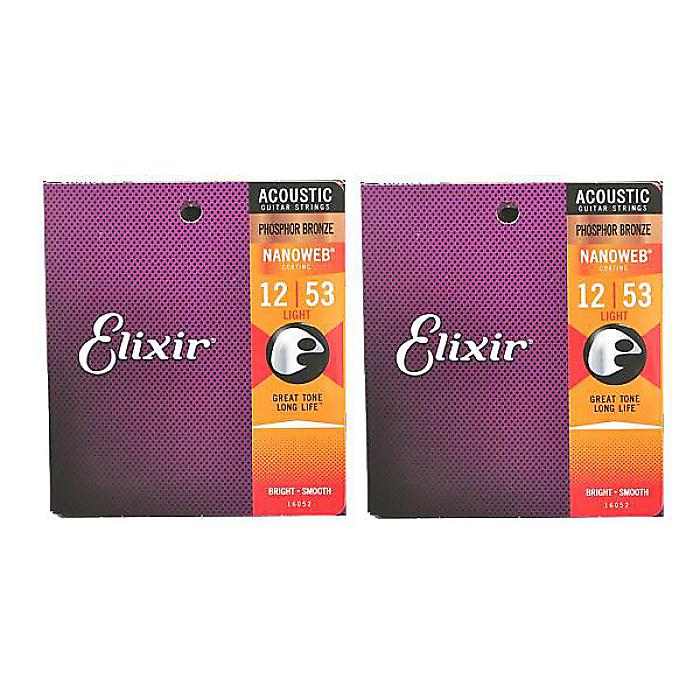 ELIXIR ( エリクサー ) / NANOWEB Phosphor Bronze Light #16052 ツインパックセット