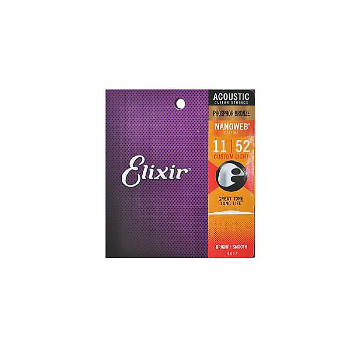 ELIXIR ( エリクサー ) / NANOWEB Phosphor Bronze Custom Light #16027