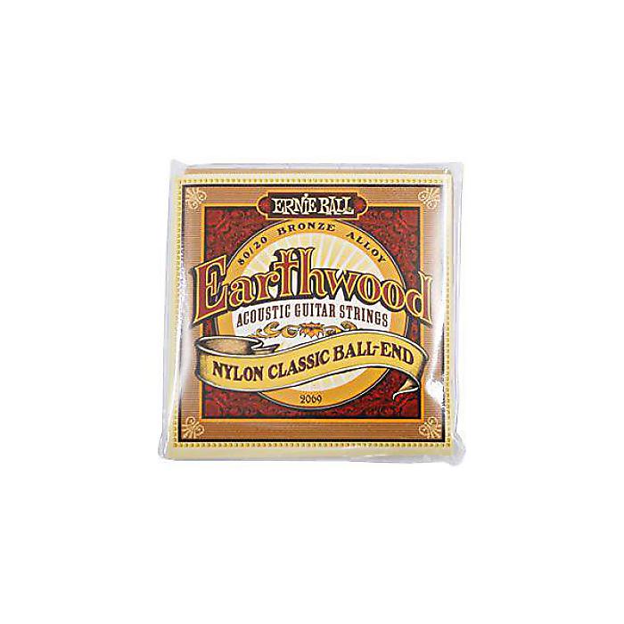 ERNIE BALL ( アーニー・ボール ) / EARTHWOOD FOLK NYLON, CLEAR & GOLD BALL END