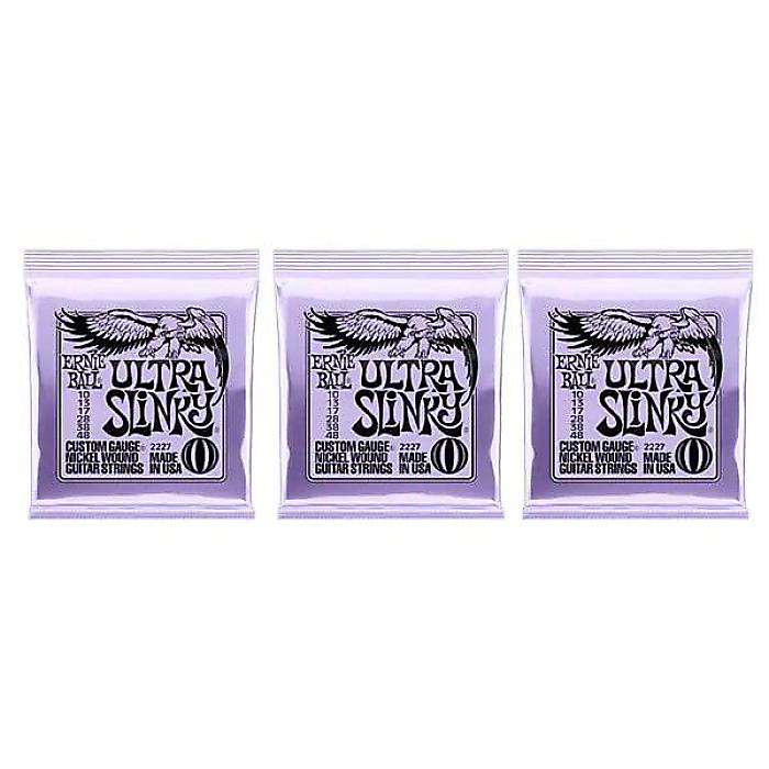 ERNIE BALL ( アーニー・ボール ) / ULTRA SLINKY Electric Slinky ニッケルワウンド 10-48 3パック