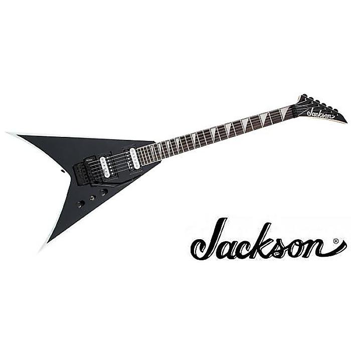 JACKSON ( ジャクソン ) ／ JS32 KING V, BLACK WITH WHITE BEVELS の
