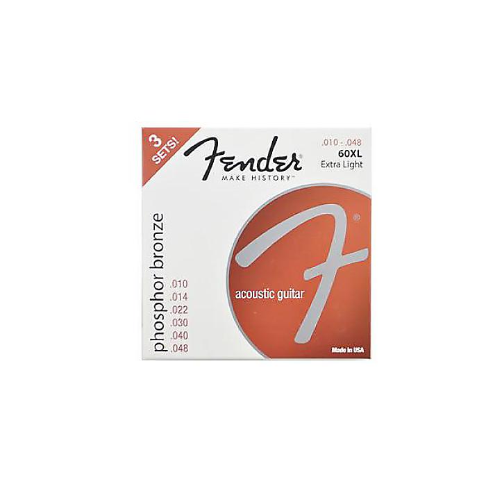 FENDER ( フェンダー ) / 60XL Phosphor Bronze 10-48 3 Pack