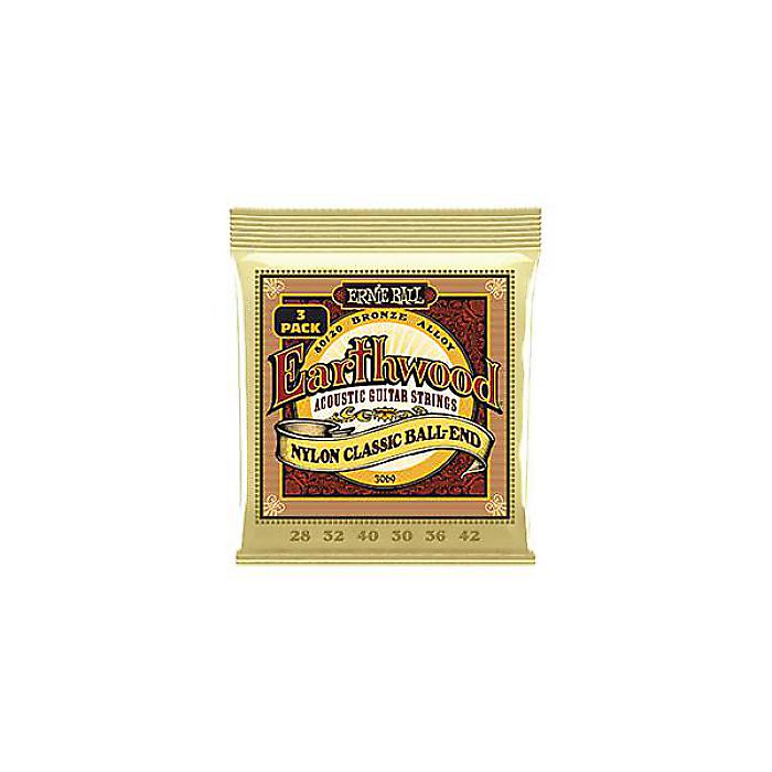 ERNIE BALL ( アーニー・ボール ) / EARTHWOOD 80/20 BRONZE NYLON BALL END FOLK/CLASSICAL GUITAR