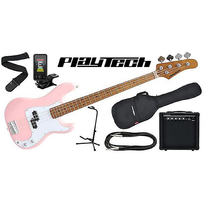 PLAYTECH ( プレイテック ) / PB480 Pink エレキベース 初心者入門セット