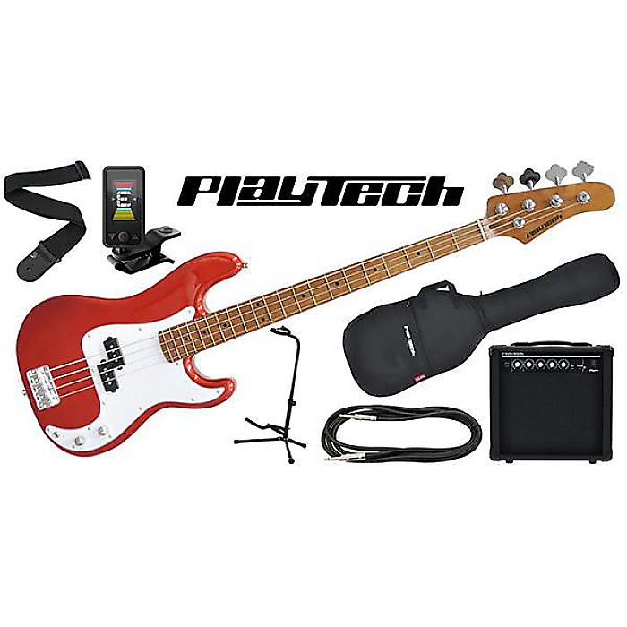 PLAYTECH ( プレイテック ) / PB480 Metallic Red エレキベース 初心者入門セット
