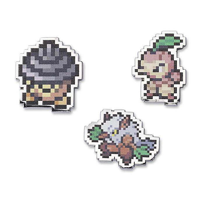 Pokemon Center(ポケモンセンター) / タネボー、コノハナ、ダーテング ポケモンピクセルピンバッジ (3 個セット)