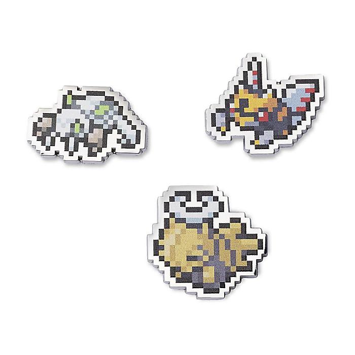 Pokemon Center(ポケモンセンター) / ツチニン、テッカニン、ヌケニン ポケモンピクセルピンバッジ (3 個セット)