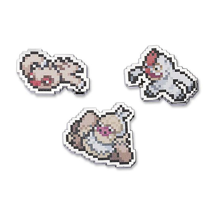 Pokemon Center(ポケモンセンター) / ナマケロ、ヤルキモノ、ケッキング ポケモンピクセルピンバッジ (3 個セット)