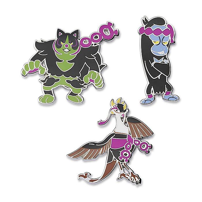 Pokemon Center(ポケモンセンター) / イイネイヌ、マシマシラ、キチキギス ポケモンピンバッジ (3 個セット)