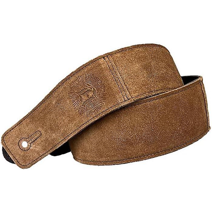 Anthology Gear / The Reticent フレグレインレザーギターストラップ (Sienna Suede/2インチ幅) エレキギター アコースティックギター ベースギター用