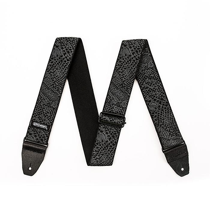 Jim Dunlop(ジム・ダンロップ) / D67-32 JACQUARD BLACK SERPENTINE STRAP - ギターストラップ -