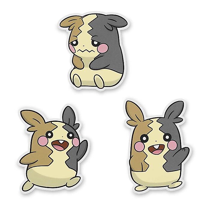 Pokemon Center(ポケモンセンター) / モルペコ まんぷくもよう ステッカー 3枚セット ダイカット シール デコシール 手帳デコ