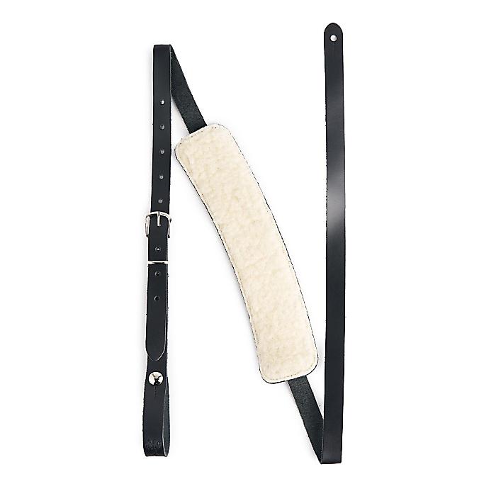 Martin(マーティン) / 18A0175 VINTAGE LEATHER STRAP With Padded Slider Black ギターストラップ ショルダーパッド付