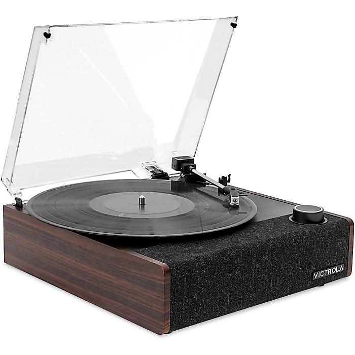Victrola Eastwood II レコードプレーヤー スピーカー内蔵 - Bluetooth 5.1 & Vinyl Stream Technology搭載, ヴィンテージスタイル 3スピード ターンテーブル, Audio Technica AT-3600LAカートリッジ付属 (エスプレッソ)