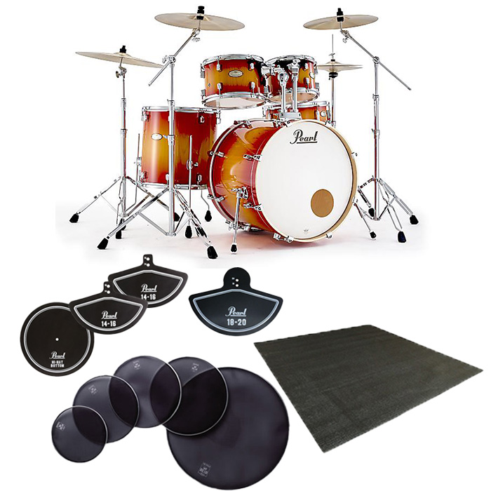 【消音セット #870 Sunset Pine Burst 2クラッシュVer.】Pearl(パール) / DMPA825S/C-2CSN_870_MFH-22B_FDM-01Op10_set 9大特典セット