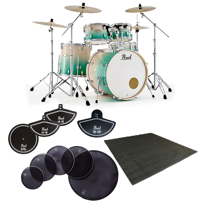 【消音セット #872 White Beach Pine Fade 2クラッシュVer.】Pearl(パール) / DMPA825S/C-2CSN_872_MFH-22B_FDM-01Op10_set 9大特典セット