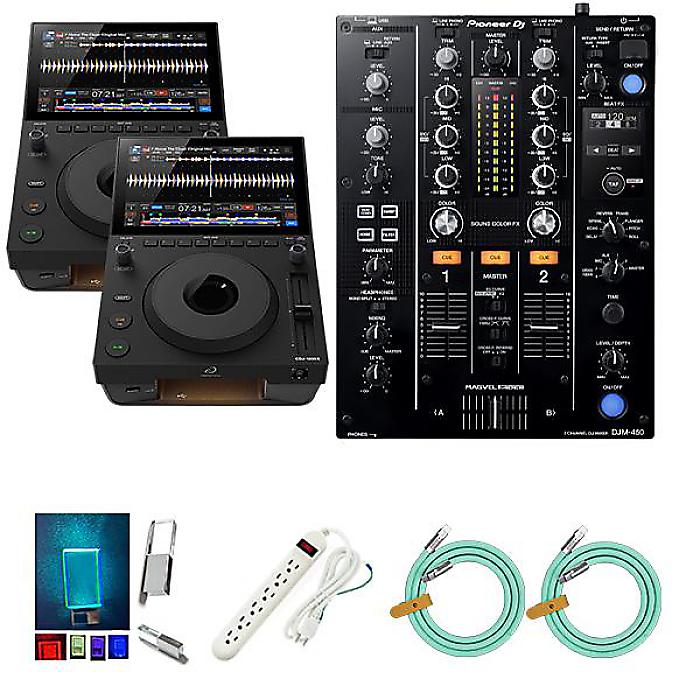 【CDJ-1500X2台,DJM-450セット】alphatheta(アルファシータ) / CDJ-1500X_DJM-450_L-U64-3.0Op7_set 6大特典セット