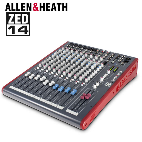 ■ご予約受付■ ALLEN&HEATH(アレンアンドヒース) / ZED-14 - USB搭載マルチパーパス・ミキサー - 1大特典セット