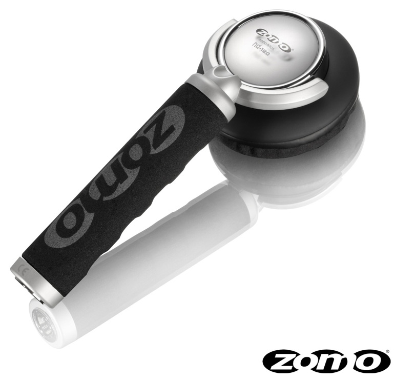 Zomo(ゾモ) / Stick Headphone HD-120 (Black) - 片耳ヘッドホン/スティック型 DJヘッドホン - 【カールコード仕様】 1大特典セット