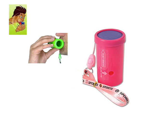 レゲエホーン - ストラップタイプ (Pink) 【ジャマイカ国旗デザインステッカープレゼント】 1大特典セット