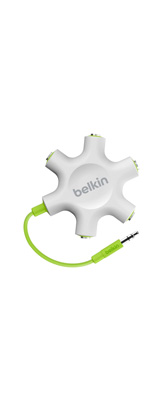 Belkin(ベルキン) /  RockStar ロックスター (F8Z274) / Light Green / 5-Jack Multi 3.5mm  / イヤホン ヘッドホン スプリッター 【輸入品】