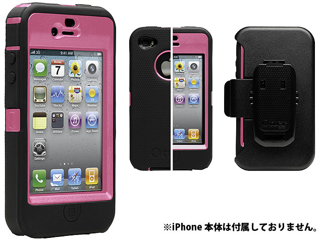 OtterBox(オッターボックス) / OtterBox Defender Case for iPhone 4 (Black & Pink) 【バルクパッケージ】