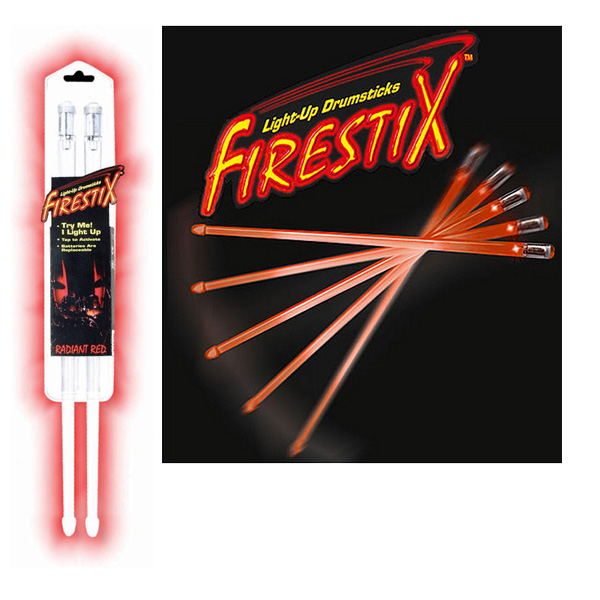 Firestix(ファイアースティックス) / 【光る!!】 ドラムスティック GMFX12RD 《Radiant Red》 - レッド - 【パリピグッズ】