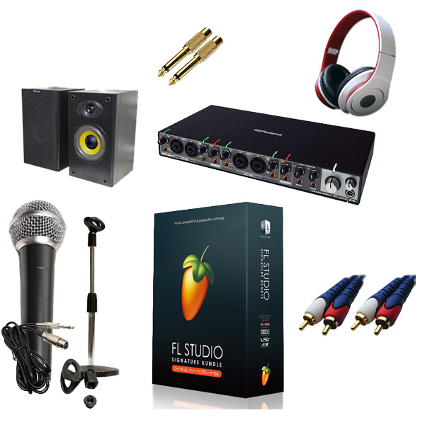 【DTM初心者レコーディングセットB】 FL STUDIO 12 SIGNATURE BUNDLE /Rubix44 / PGM-58 セット 5大特典セット