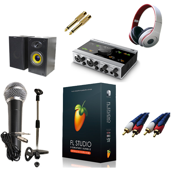 【DTM初心者レコーディングセットB】 FL STUDIO 12 SIGNATURE BUNDLE /KOMPLETE AUDIO 6 / PGM-58 セット 5大特典セット