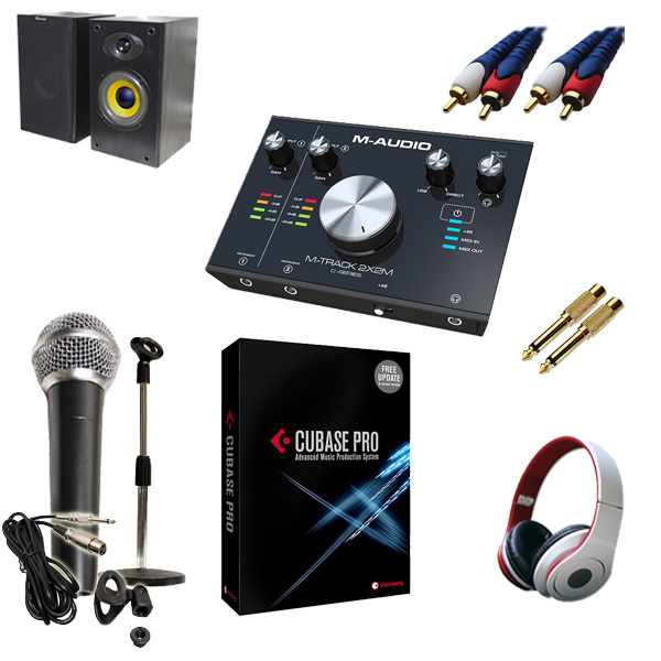 【DTM初心者レコーディングセットA】Cubase Pro 9 (アカデミック版) /M-TRACK 2x2M / PGM-58 セット 5大特典セット