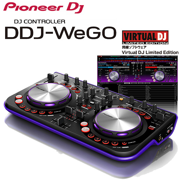 【限定4台】 Pioneer(パイオニア) / DDJ-WeGO-V (VIOLET) 【 Virtual DJ LE 同梱 】 - DJコントローラー