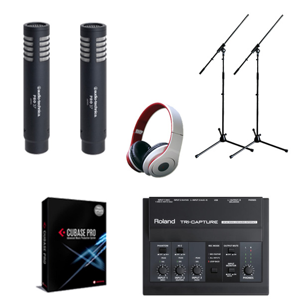 【楽器レコーディングDTMセット】Cubase Pro 9 (アカデミック版) /TRI-CAPTURE (UA-33)/ PRO63 x 2本 2大特典セット