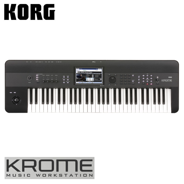 【限定1点】Korg(コルグ) / KROME-61 （61鍵盤） - ミュージック・ワークステーション・シンセサイザー 【アウトレット品/メーカー再生品/メーカー保証付】